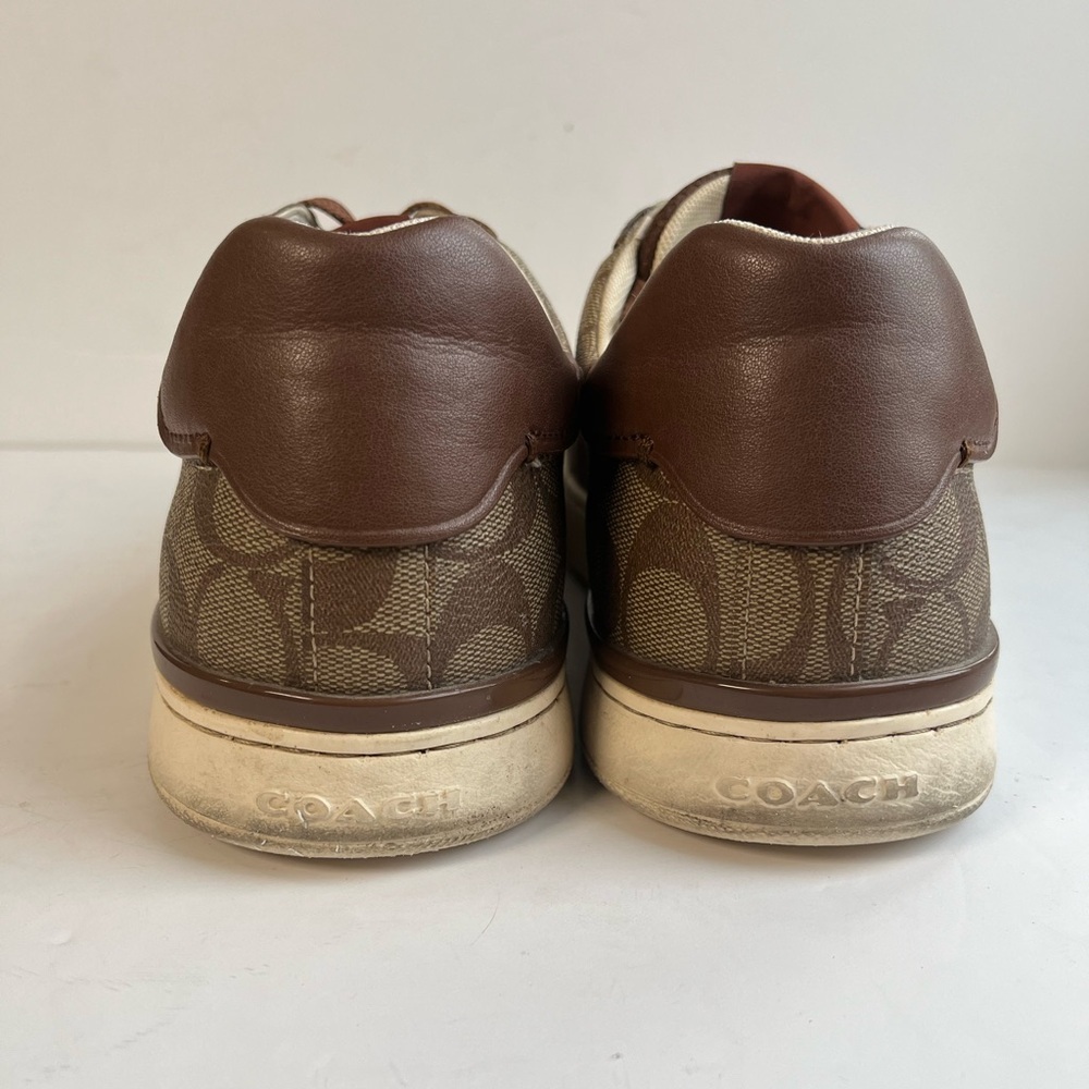 Coach Men's Signature Monogram Sneakers Size 10.5D - Picture 4 of 10